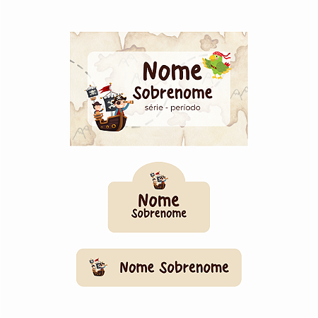 20- Pirata - kit escolar