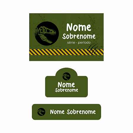 24 - Jurassic - kit escolar