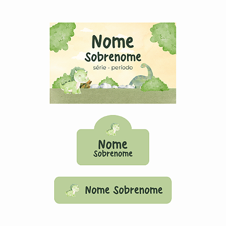 26 - Dino 2 - kit escolar