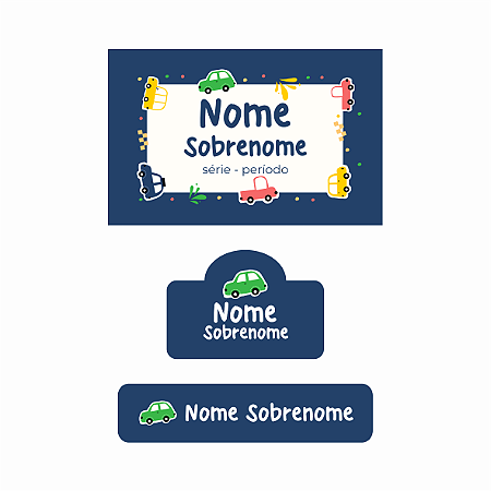 29 - Carros - kit escolar