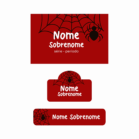 31 - Aranha - kit escolar