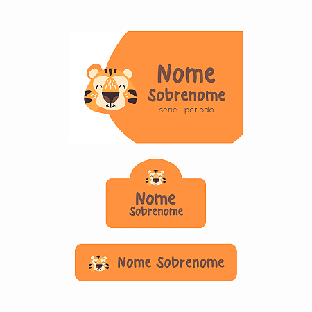 32 - Tigre - kit escolar