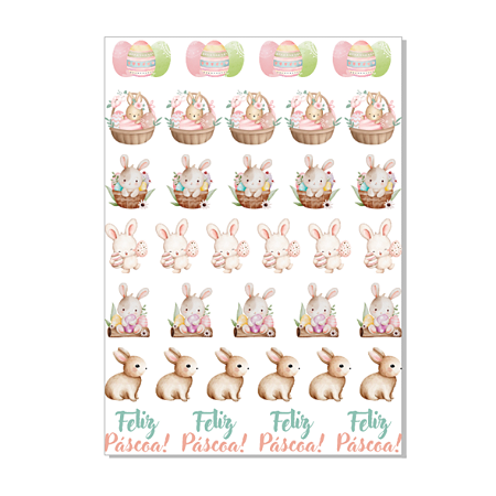 Textil e Papel - Transfer Páscoa 1
