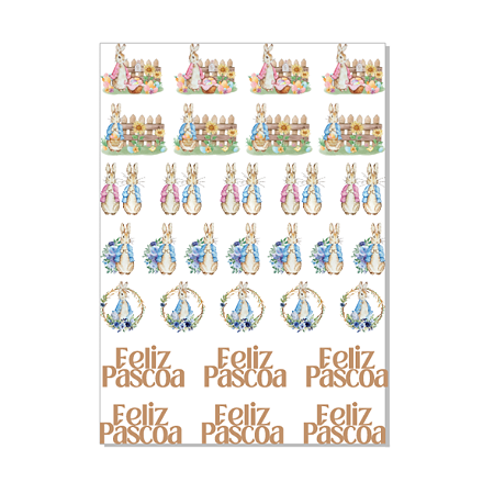 Textil e Papel - Transfer Páscoa 2