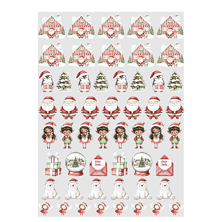 Adesivo Transfer - para Objetos - Natal Cute