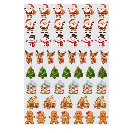 Adesivo Transfer - para Objetos - Natal Kids
