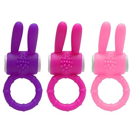 Anel Peniano Rabbit com Estimulador de Clitóris Vibrating Ring  Vip Mix
