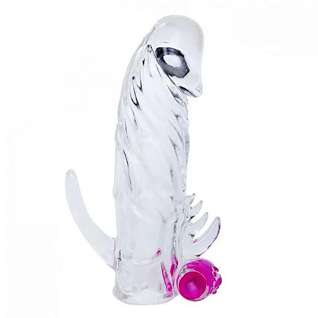 Capa Peniana Penis Sleeve Vibratória com Estimulador Clitoriano Vip Mix