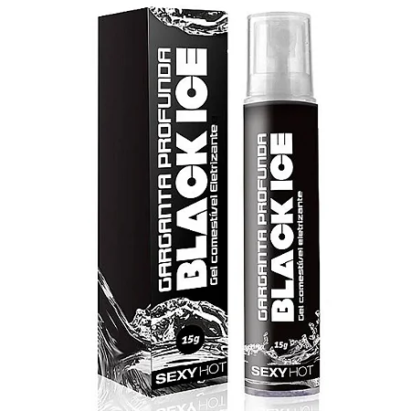 Gel Comestivel Eletrizante Garganta Profunda Black Ice 15g Sexy Hot