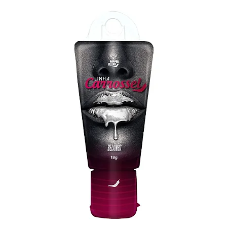 Carrossel Gel Lubrificante Comestível com Efeito Glitter 18g Pepper Blend Beijinho