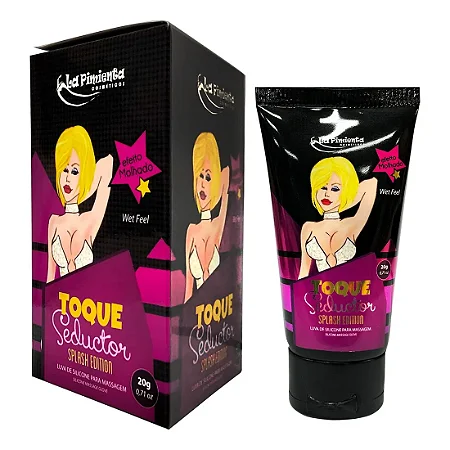 Splash Edition Toque Seductor Luva de Silicone para Massagem Efeito Molhado La Pimienta
