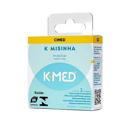 K-Misinha Preservativo Invisível 3 Unidades K-Med