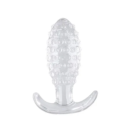 Plug Anal em Silicone com Textura de Bolinha 9x3cm Sexy Import