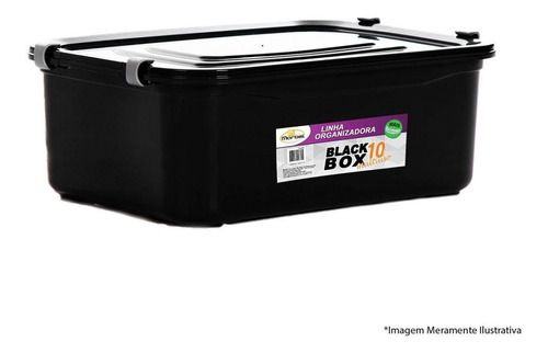 Caixa Plastica Multiuso Black Box 10 Lts