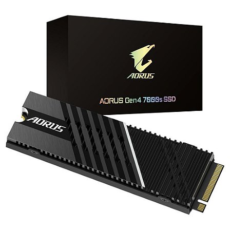 SSD Gigabyte AORUS NVMe Gen4 7000s 1TB GP com Dissipador de Calor - Compatível com Ps5