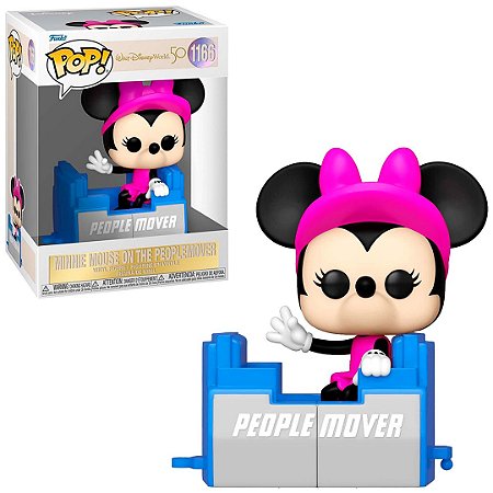 Funko POP Disney Edição Especial 50 Anos Minnie Mouse On The Peoplemover 1166 - Original
