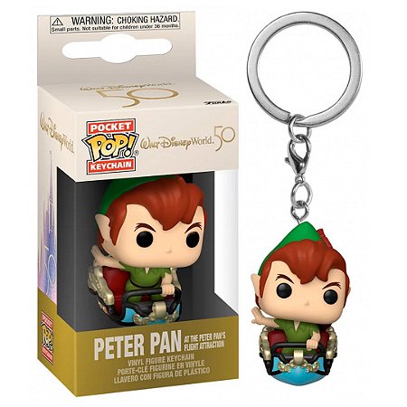 Chaveiro Funko Pocket POP Edição Especial 50 Anos Disney: Peter Pan Flight Attraction- Original