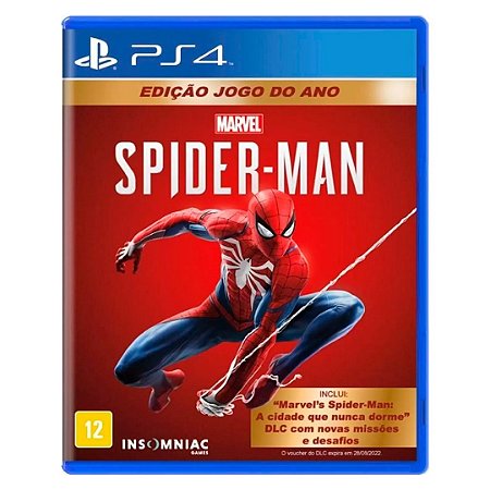 Marvel Spider-Man Edição Jogo Do Ano Ps4 (Sem Código) (Seminovo