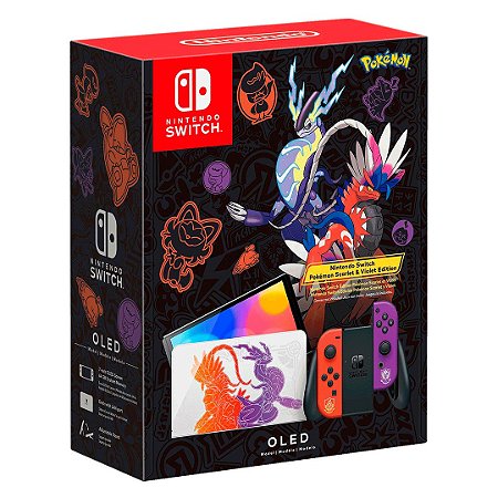 Console Nintendo Switch OLED Edição Especial Pokemon Scarlet e Violet