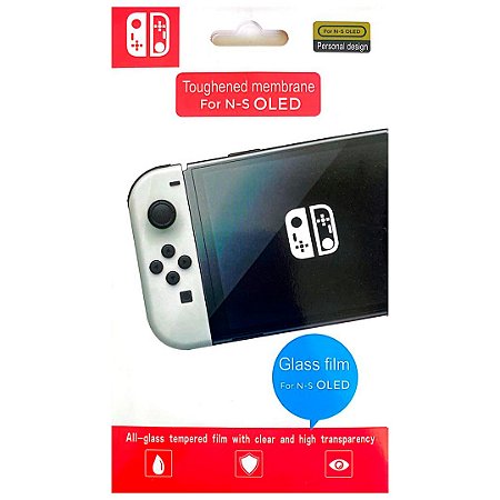 Película Protetora Para Nintendo Switch OLED de Vidro Temperado 9H - OIVO