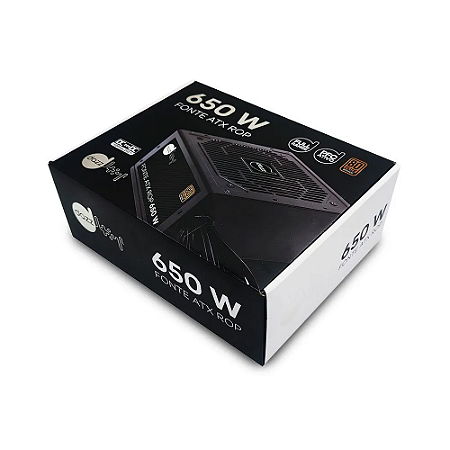Fonte ATX ROP 650w Real 80 Plus Bronze PFC Ativo - Dazz