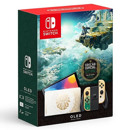 Console Nintendo Switch OLED Edição Especial Zelda: Tears of The Kingdom