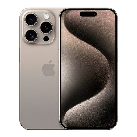 Smartphone iPhone 15 Pro 128gb, Câmera de 48Mp, Rede 5G e-Sim, Titânio Natural - Apple