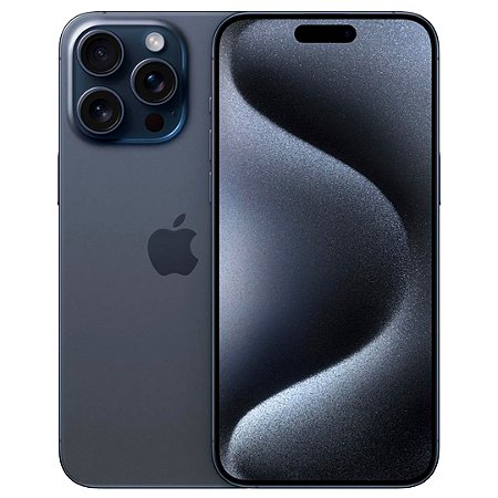 Smartphone iPhone 15 Pro Max 512gb, Câmera de 48Mp, Rede 5G e-Sim, Titânio Azul - Apple