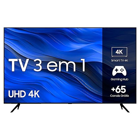 Smart TV 43" UHD 4K, 3 HDMI, 1 USB, 60hz, Processador Crystal 4K, Alexa, Controle Único, 43CU7700 2023 - Samsung