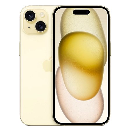 Smartphone iPhone 15 128gb, Câmera de 48Mp, Rede 5G e-Sim, Amarelo - Apple