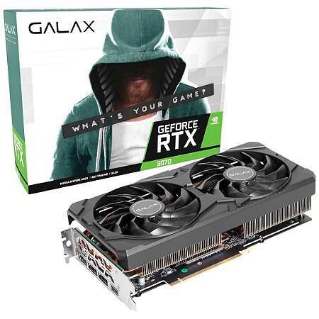Placa de vídeo Galax GEFORCE RTX 3070 8GB GDDR6 1-click oc 256-BIT, (Seminovo) - NVIDIA