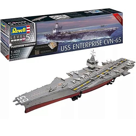 USS Enterprise CVN-65, Edição Limitada Platina 05173 - Revell