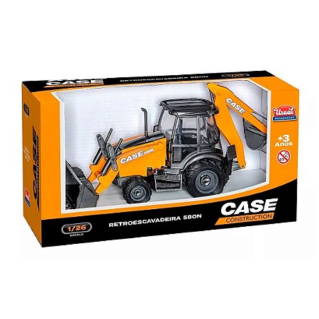 Retroescavadeira Case Miniatura Réplica 580n - Usual