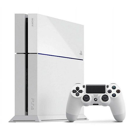 Console Playstation 4 Fat 500GB Branco Glacier White PS4 Sony Seminovo