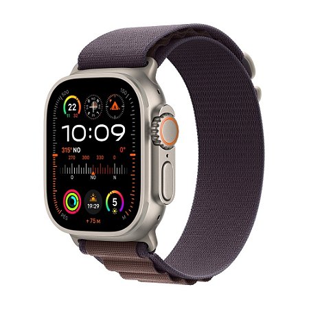 Apple Watch Ultra 2 49mm, Celular + GPS Caixa Titânio, Pulseira Indigo - Apple