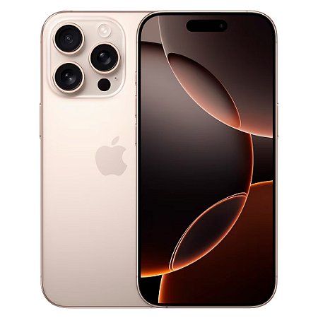 Smartphone iPhone 16 Pro 256gb, Câmera de 48Mp, Rede 5G eSim, Titânio Deserto - Apple