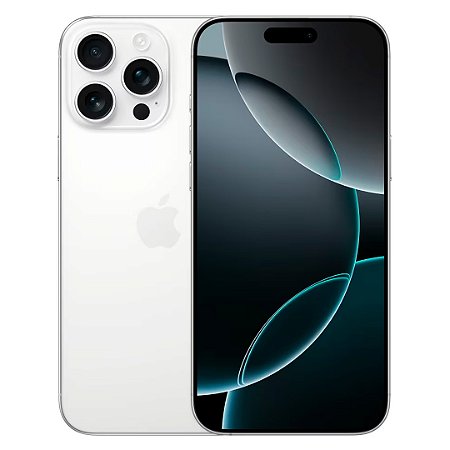 Smartphone iPhone 16 Pro Max 128gb, Câmera de 48Mp, Rede 5G eSim, Titânio Branco - Apple