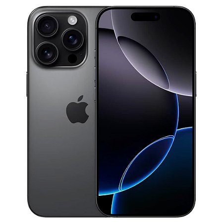 Smartphone iPhone 16 Pro Max 128gb, Câmera de 48Mp, Rede 5G eSim, Titânio Preto - Apple