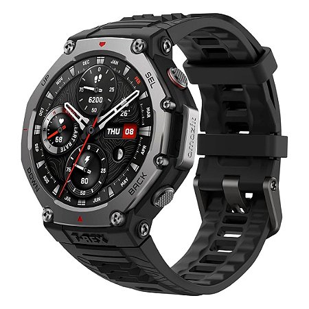 Smartwatch Amazfit T-Rex 3, Com IA, GPS, 10 ATM, Versão Global, Preto - Xiaomi