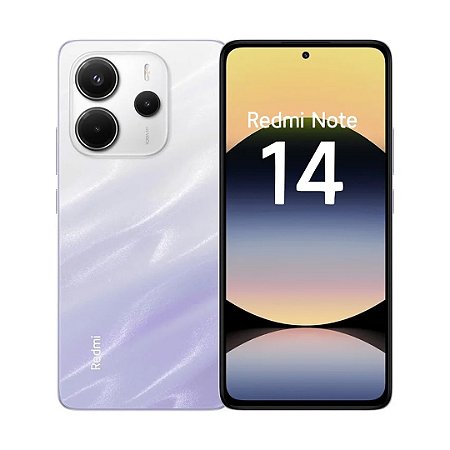 Smartphone Redmi Note 14 256gb/8gb de RAM, Câmera de 108Mp, Tela AMOLED 120Hz, Versão Global, Roxo - Xiaomi
