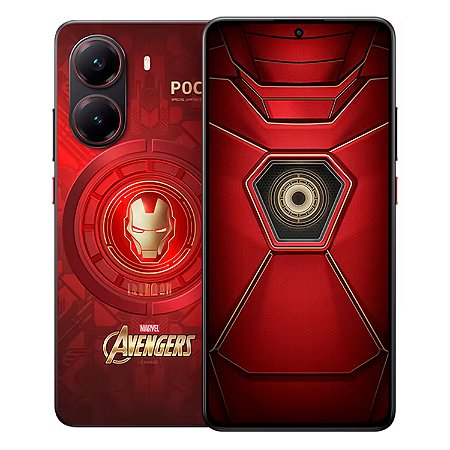 Smartphone Poco X7 Pro 5G 512GB/12GB RAM, Tela AMOLED 120Hz, Câmera 50Mp, Versão Global, Edição Especial Iron Man (Open Box) - Xiaomi