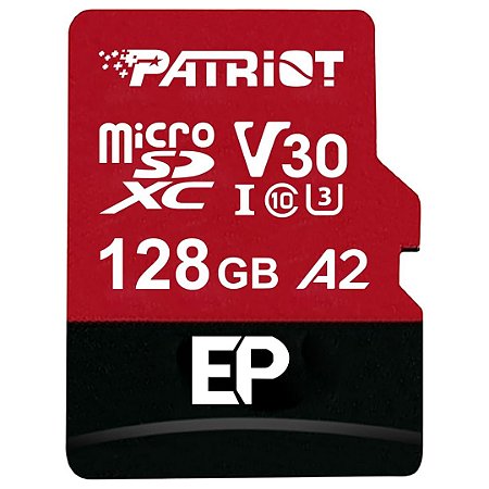 Cartão de Memória Micro SD 128GB 100Mbs - Patriot