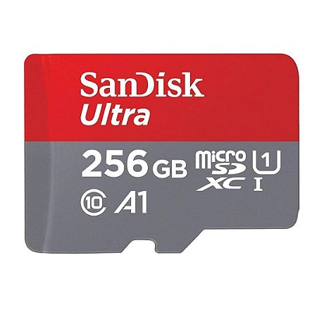 Cartão de Memória Micro SD 256GB 100Mbs Ultra Classe 10 - Sandisk