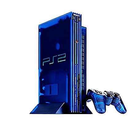 Console Playstation 2 Fat Ocean Blue Translúcido, Versão Japonesa NTSC-J (Seminovo) - PS2 Fat Sony