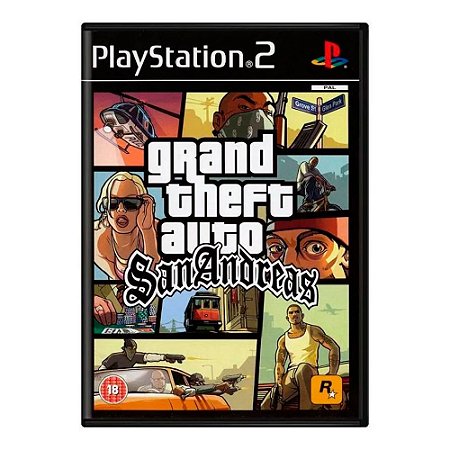 Jogo Grand Theft Auto San Andreas, Versão Japonesa (Seminovo) - PS2