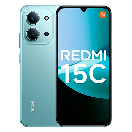 Smartphone Redmi 15C 256GB 4GB RAM, Câmera de 50Mp, Tela 120Hz, Versão Global, Verde - Xiaomi