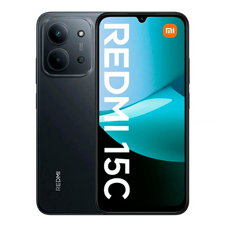 Smartphone Redmi 15C 256GB 4GB RAM, Câmera de 50Mp, Tela 120Hz, Versão Global, Preto - Xiaomi