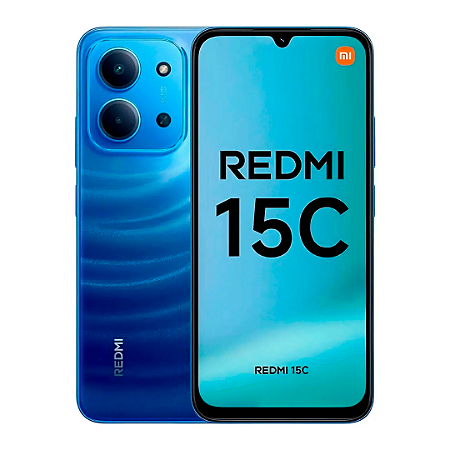 Smartphone Redmi 15C 256GB 4GB RAM, Câmera de 50Mp, Tela 120Hz, Versão Global, Azul - Xiaomi