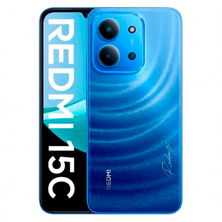 Smartphone Redmi 15C 256GB 8GB RAM, Câmera de 50Mp, Tela 120Hz, Versão Global, Azul - Xiaomi