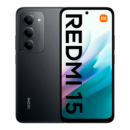 Smartphone Redmi 15 256GB 8GB RAM, Câmera de 50Mp, Tela 144Hz, Versão Global, Preto - Xiaomi